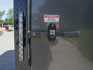 6×12 Enclosed Trailer Charcoal V-Nose Blackout Package 3,500lb Axle Storage - Image 13