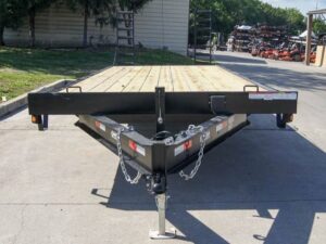 8.5×20 Deckover I-Beam Trailer (2) 5,200lb Axles Stand-Up Ramps 10k GVWR - Image 2