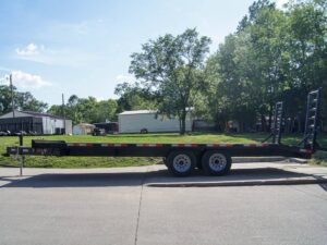 8.5×20 Deckover I-Beam Trailer (2) 5,200lb Axles Stand-Up Ramps 10k GVWR - Image 4