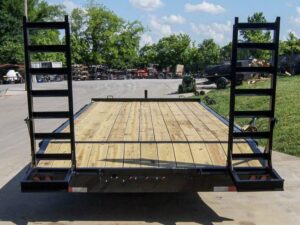 8.5×20 Deckover I-Beam Trailer (2) 5,200lb Axles Stand-Up Ramps 10k GVWR - Image 6