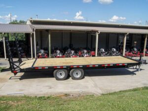 8.5×20 Deckover I-Beam Trailer (2) 5,200lb Axles Stand-Up Ramps 10k GVWR - Image 7