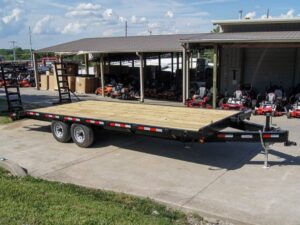 8.5×20 Deckover I-Beam Trailer (2) 5,200lb Axles Stand-Up Ramps 10k GVWR - Image 8
