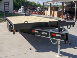 8.5×20 Deckover I-Beam Trailer (2) 5,200lb Axles Stand-Up Ramps 10k GVWR - Image 9