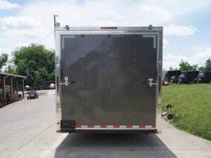 8.5×28 Charcoal Custom Enclosed Trailer (2) 7K Axles Storage - Image 9