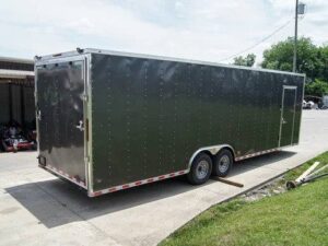 8.5×28 Charcoal Custom Enclosed Trailer (2) 7K Axles Storage - Image 6