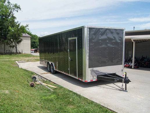 8.5×28 Charcoal Custom Enclosed Trailer (2) 7K Axles Storage 8.5×28 Charcoal Custom Enclosed Trailer (2) 7K Axles Storage - Image 1