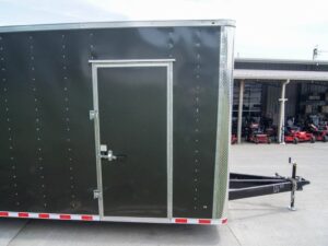 8.5×28 Charcoal Custom Enclosed Trailer (2) 7K Axles Storage - Image 12