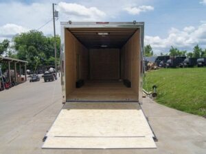 8.5×28 Charcoal Custom Enclosed Trailer (2) 7K Axles Storage - Image 13