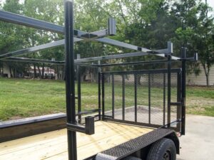 7×12 Straight Deck Utility Trailer (2) 3500lb Axle with 4ft Ladder Racks - Image 10