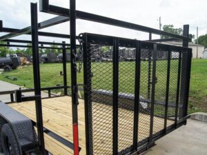 7×12 Straight Deck Utility Trailer (2) 3500lb Axle with 4ft Ladder Racks - Image 14