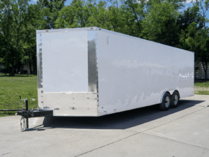 8.5×24 V-Nose Enclosed Trailer (2) 5,200lb Axles 10.4k GVWR - Image 4