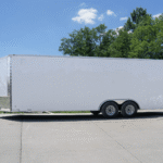 8.5×24 V-Nose Enclosed Trailer (2) 5,200lb Axles 10.4k GVWR