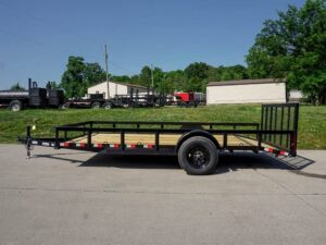 7×14 Dovetail Utility Trailer 3,500lb Axle - Image 3