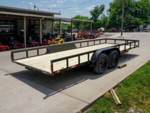 7×20 Straight Deck Utility Trailer with No Gate (2) 3,500 Axles - Image 7