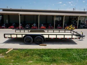 7×20 Straight Deck Utility Trailer with No Gate (2) 3,500 Axles - Image 8