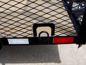 7×16 Powder Coated Straight Deck Utility Trailer with 6ft Mesh Sides (2) 3500lb Axles - Image 9