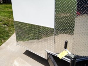 8.5×20 White V-Nose Enclosed Trailer (2) 3500lb Axles - Image 18