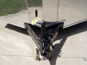 8.5×20 White V-Nose Enclosed Trailer (2) 3500lb Axles - Image 19