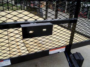 6.4×18 Powder Coated Dovetail Utility Trailer with 2ft Mesh Sides (2) 3500lb Axles - Image 10