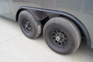 8.5×20 Charcoal Enclosed Trailer with Blackout Package (2) 5200lb Axles Storage - Image 12