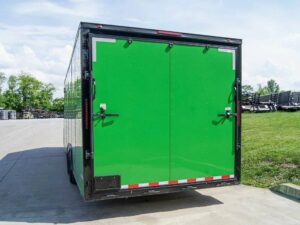 8.5×24 Lime Green Enclosed Trailer with Blackout Package (2) 5200lb Axles Storage - Image 5