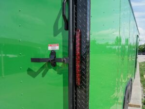 8.5×24 Lime Green Enclosed Trailer with Blackout Package (2) 5200lb Axles Storage - Image 8