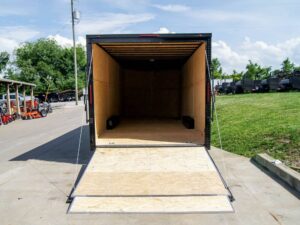 8.5×24 Lime Green Enclosed Trailer with Blackout Package (2) 5200lb Axles Storage - Image 11