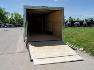 8.5×24 Two Tone-Black/Silver Enclosed Trailer (2) 5200lb Axle Storage - Image 16