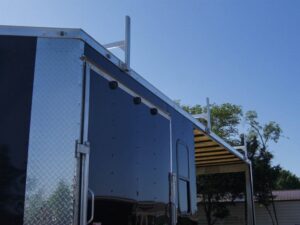7×20 Black Enclosed Hybrid Trailer with 48” Side Ramp - Image 11
