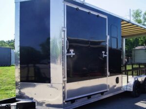 7×20 Black Enclosed Hybrid Trailer with 48” Side Ramp - Image 12