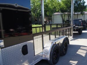 7×20 Black Enclosed Hybrid Trailer with 48” Side Ramp - Image 14