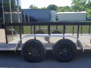 7×20 Black Enclosed Hybrid Trailer with 48” Side Ramp - Image 15