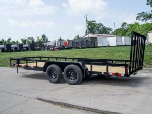 6.4×18 Straight Deck Utility Trailer with Tall Gate (2) 3500lb Axles - Image 4