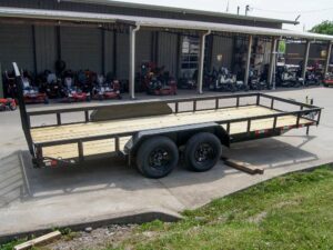 6.4×18 Straight Deck Utility Trailer with Tall Gate (2) 3500lb Axles - Image 7