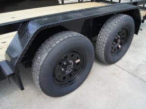 6.4×18 Straight Deck Utility Trailer with Tall Gate (2) 3500lb Axles - Image 9