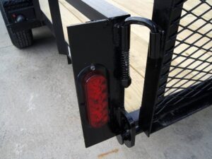 6.4×18 Straight Deck Utility Trailer with Tall Gate (2) 3500lb Axles - Image 15