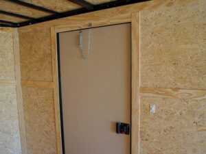 8.5×24 Charcoal Grey V-Nose Enclosed Trailer with Blackout Package Storage - Image 17