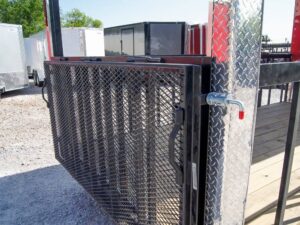 Red Enclosed Utility Hybrid Trailer 7’x20′ – Lawn Mower Equipment Hauler - Image 13