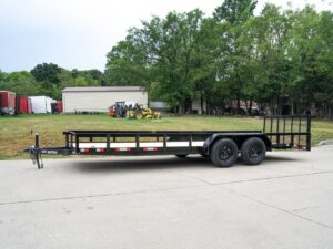6.4×20 Dovetail Utility Trailer (2) 3500lb Axles 7K GVWR - Image 3