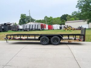 6.4×20 Dovetail Utility Trailer (2) 3500lb Axles 7K GVWR - Image 4