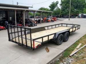 6.4×20 Dovetail Utility Trailer (2) 3500lb Axles 7K GVWR - Image 7