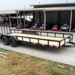 6.4×20 Dovetail Utility Trailer (2) 3500lb Axles 7K GVWR