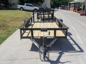 5×12 Powder Coated Dovetail Utility Trailer With Gate 3500lb Axle - Image 3