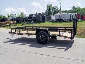 5×12 Powder Coated Dovetail Utility Trailer With Gate 3500lb Axle - Image 4