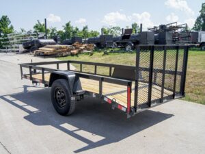 5×12 Powder Coated Dovetail Utility Trailer With Gate 3500lb Axle - Image 5