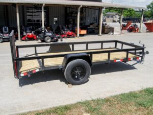 5×12 Powder Coated Dovetail Utility Trailer With Gate 3500lb Axle - Image 7
