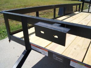 5×12 Powder Coated Dovetail Utility Trailer With Gate 3500lb Axle - Image 9