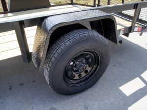 5×12 Powder Coated Dovetail Utility Trailer With Gate 3500lb Axle - Image 10