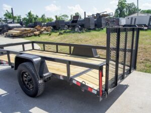 5×12 Powder Coated Dovetail Utility Trailer With Gate 3500lb Axle - Image 11