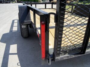 5×12 Powder Coated Dovetail Utility Trailer With Gate 3500lb Axle - Image 12
